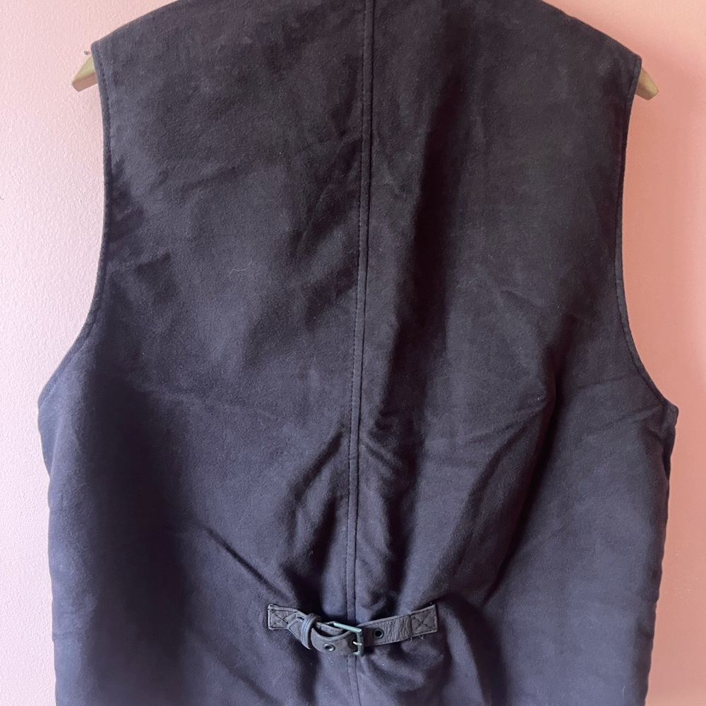 Vintage GAP Dark Brown Leather Vest - Picture 3 of 6